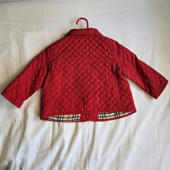 Burberry Red Quilted Kid's Jacket - Picture 2 of 6